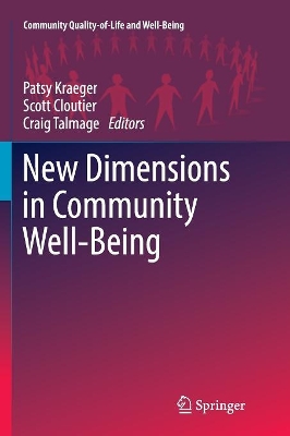New Dimensions in Community Well-Being by Patsy Kraeger
