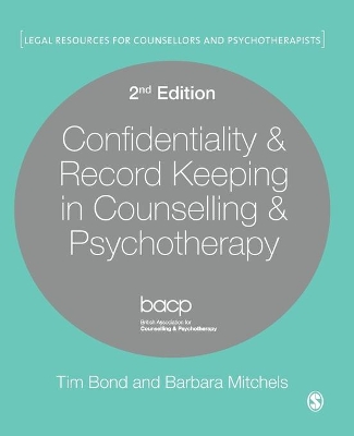 Confidentiality & Record Keeping in Counselling & Psychotherapy book