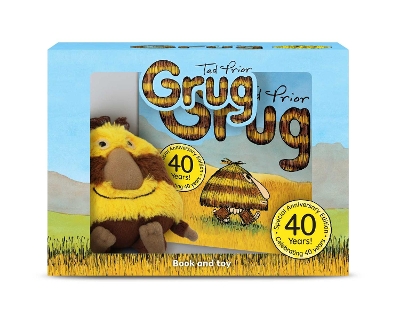Grug 40th Anniversary Celebration Book and Plush Box by Ted Prior