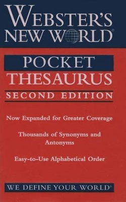 Webster's New World Pocket Thesaurus book