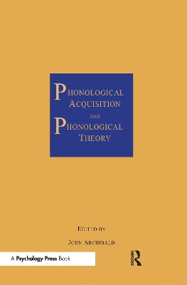 Phonological Acquisition and Phonological Theory book