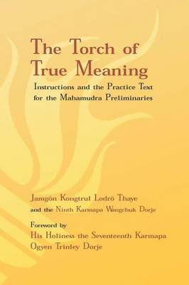 Torch of True Meaning: Instructions and the Practice for the Mahamudra Preliminaries book