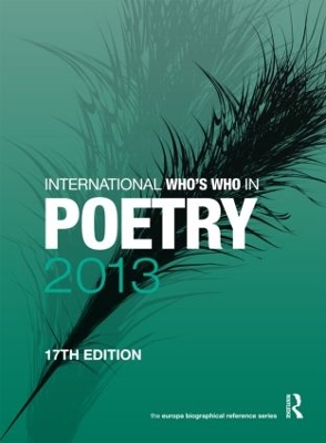 International Who's Who in Poetry by Europa Publications