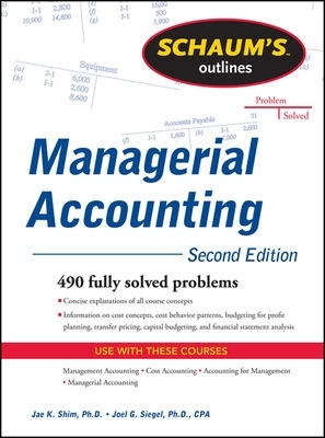 Schaum's Outline of Managerial Accounting book