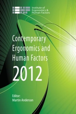 Contemporary Ergonomics and Human Factors by Martin Anderson