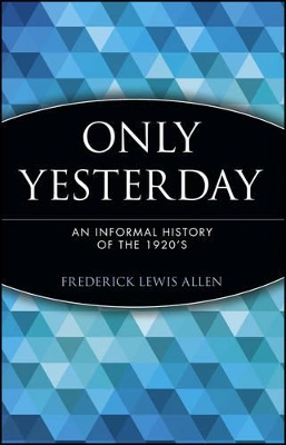 Only Yesterday book