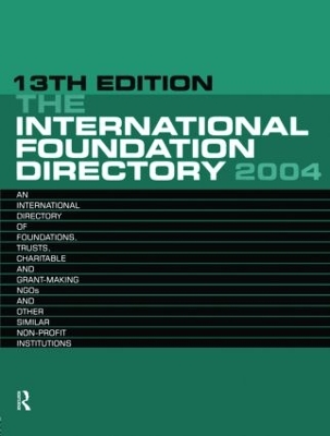 International Foundation Directory 2004 book