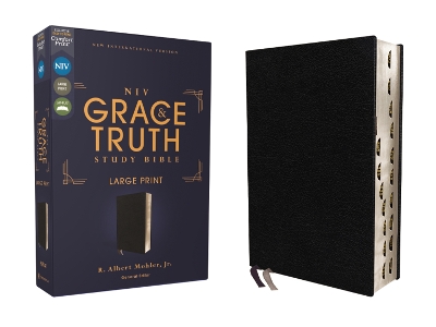 NIV, The Grace and Truth Study Bible (Trustworthy and Practical Insights), Large Print, European Bonded Leather, Black, Red Letter, Thumb Indexed, Comfort Print book