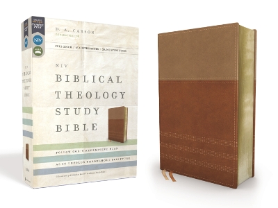 NIV, Biblical Theology Study Bible (Trace the Themes of Scripture), Leathersoft, Tan/Brown, Thumb Indexed, Comfort Print: Follow God’s Redemptive Plan as It Unfolds throughout Scripture book