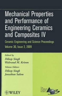 Mechanical Properties and Performance of Engineering Ceramics and Composites IV Cesp V30 Issue 2 book