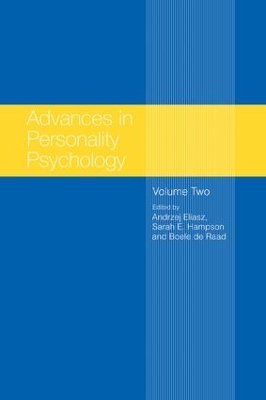 Advances in Personality Psychology by Andrzej Eliasz