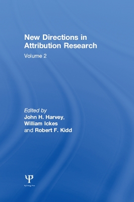 New Directions in Attribution Research: Volume 1 by J. H. Harvey
