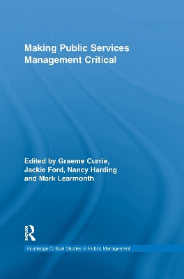 Making Public Services Management Critical book