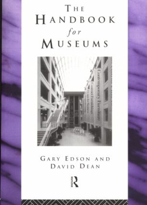 Handbook for Museums by David Dean