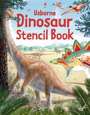 Dinosaur Stencil Book book