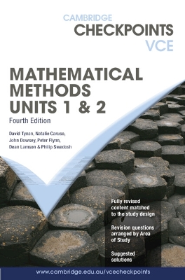 Cambridge Checkpoints VCE Mathematical Methods Units 1&2 book