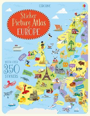 Sticker Picture Atlas of Europe by Jonathan Melmoth