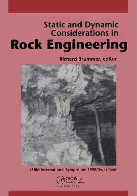 Static and Dynamic Considerations in Rock Engineering book