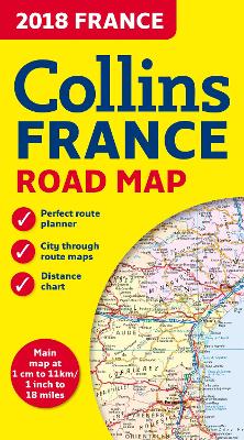 2018 Collins Map of France by Collins Maps