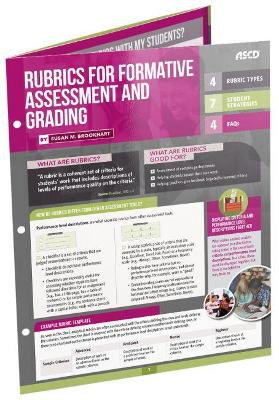 Rubrics for Formative Assessment and Grading (Quick Reference Guide) book