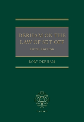 Derham on the Law of Set Off book