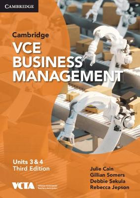 Cambridge VCE Business Management Units 3&4 Digital Code by Julie Cain