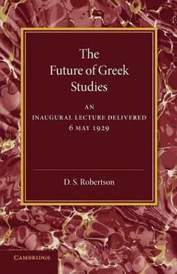 Future of Greek Studies book