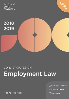 Core Statutes on Employment Law 2018-19 book