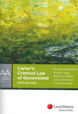 Carter's Criminal Law of Queensland book