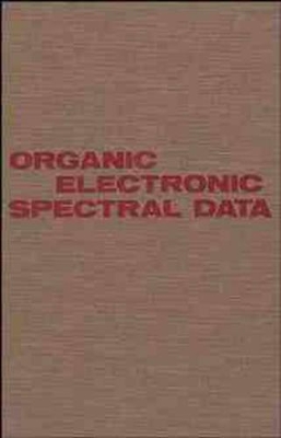 Organic Electronic Spectral Data book