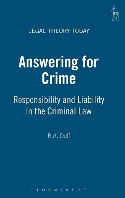 Answering for Crime book