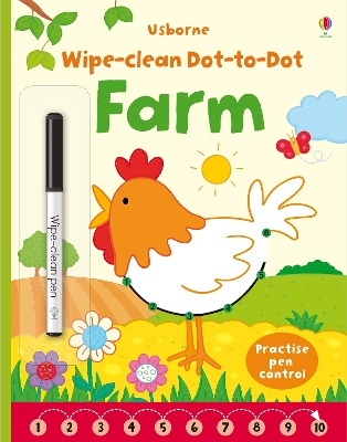 Wipe Clean Dot-to-Dot Farm by Jessica Greenwell