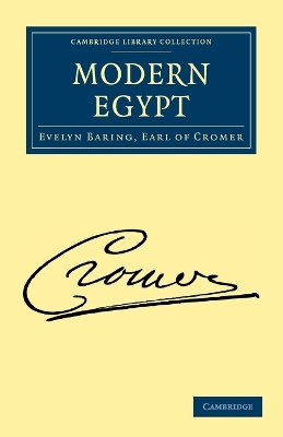 Modern Egypt by Evelyn Baring