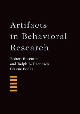 Artifacts in Behavioral Research book