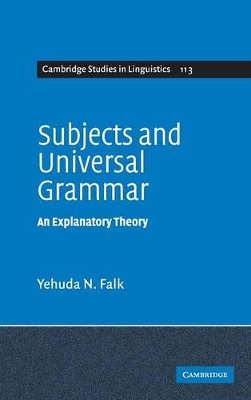 Subjects and Universal Grammar book
