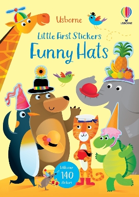 Little First Stickers Funny Hats book