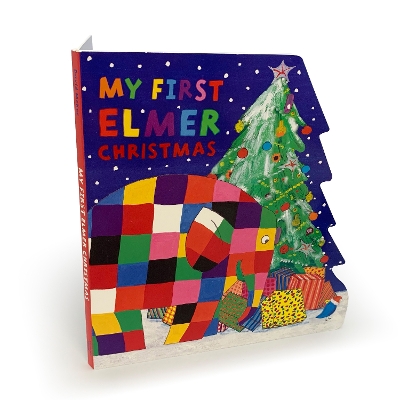 My First Elmer Christmas: Shaped Board Book by David McKee