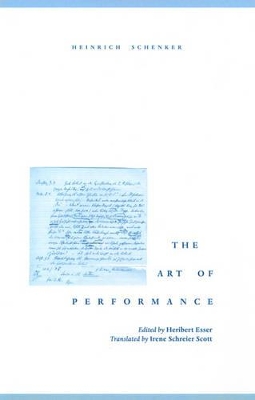 Art of Performance book
