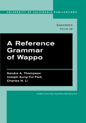 Reference Grammar of Wappo book