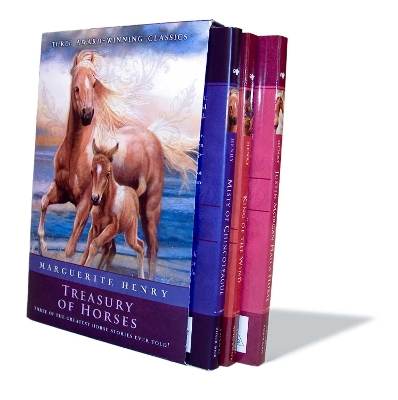 Marguerite Henry Treasury of Horses (Boxed Set): Misty of Chincoteague, Justin Morgan Had a Horse, King of the Wind by Marguerite Henry