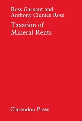 Taxation of Mineral Rents book