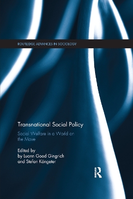 Transnational Social Policy: Social Welfare in a World on the Move book