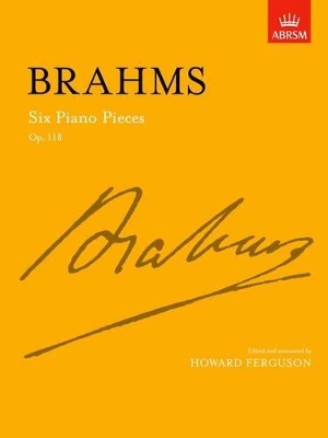 Six Piano Pieces, Op. 118 book