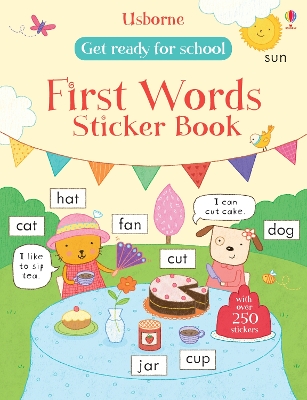 Get Ready for School First Words Sticker Book book