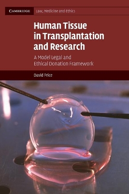 Human Tissue in Transplantation and Research by David Price