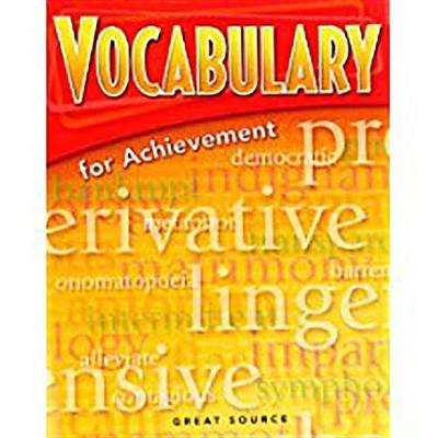 Great Source Vocabulary for Achievement by Vach