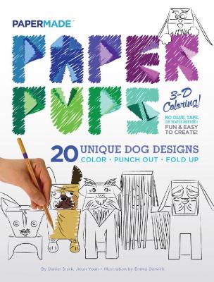 Paper Pups Coloring Book by Papermade