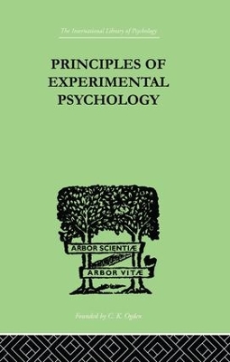 Principles Of Experimental Psychology book