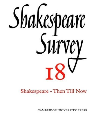 Shakespeare Survey book