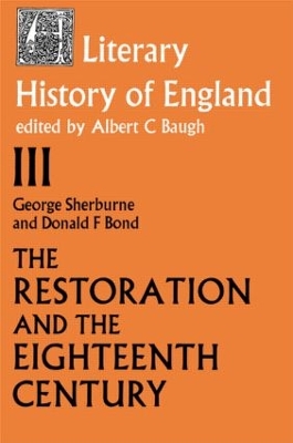 Literary History of England book